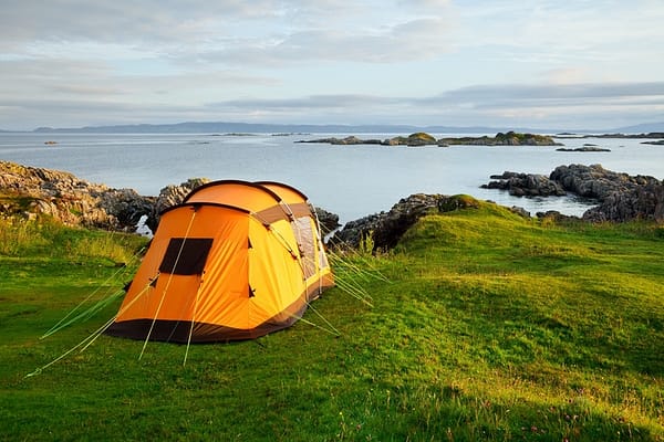 coastal campsite in tenby