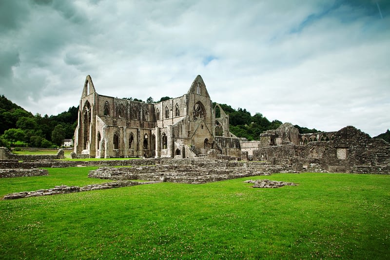 Ruins of a Welsh abbey 