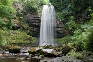 Henrhyd_Falls - One of the Four Waterfalls Walk in the Brecon Beacons